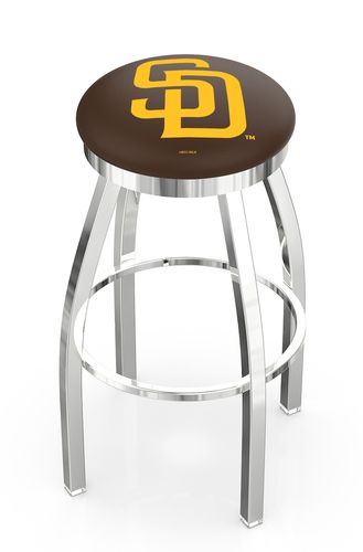 San Diego Padres Ring Chrome Swivel Stool