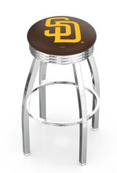 San Diego Padres Chrome Diner Swivel Stool