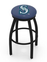 Seattle Mariners Black Ring Swivel Stool