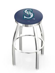 Seattle Mariners Ring Chrome Swivel Stool