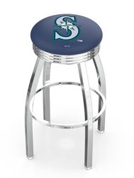 Seattle Mariners Chrome Diner Swivel Stool