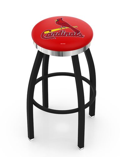 St Louis Cardinals Chrome Ring Swivel Stool
