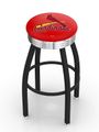 St Louis Cardinals Black Diner Swivel Stool