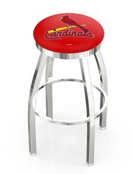 St Louis Cardinals Ring Chrome Swivel Stool