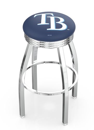 Tampa Bay Rays Chrome Diner Swivel Stool