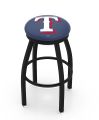Texas Rangers Black Ring Swivel Stool