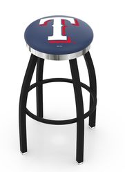 Texas Rangers Chrome Ring Swivel Stool