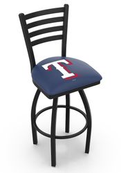 Texas Rangers Ladder Back Swivel Stool