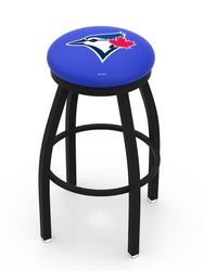 Toronto Blue Jays Black Ring Swivel Stool