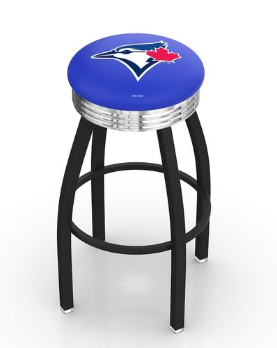 Toronto Blue Jays Black Diner Swivel Stool