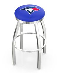 Toronto Blue Jays Ring Chrome Swivel Stool