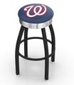 Washington Nationals Black Diner Swivel Stool