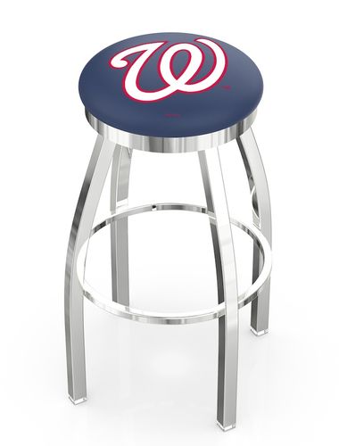 Washington Nationals Ring Chrome Swivel Stool