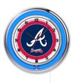 Atlanta Braves Neon Clock 19