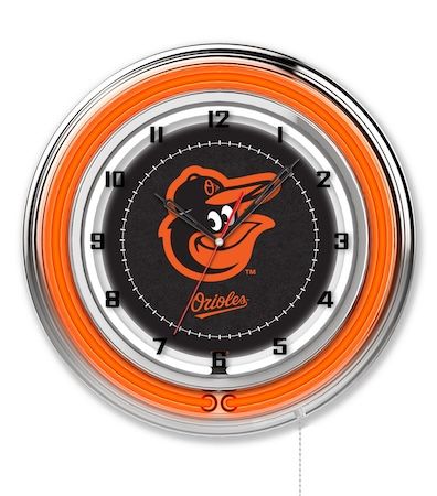 Baltimore Orioles Neon Clock 19