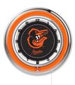Baltimore Orioles Neon Clock 19