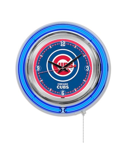 Chicago Cubs Neon Clock 15