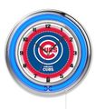 Chicago Cubs Neon Clock 19