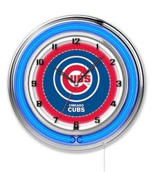 Chicago Cubs Neon Clock 19