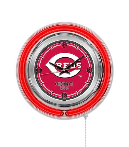 Cincinnati Reds Neon Clock 15