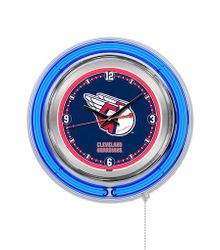 Cleveland Guardians Neon Clock 15