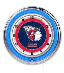 Cleveland Guardians Neon Clock 19