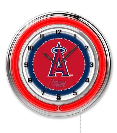 Los Angeles Angels Neon Clock 19