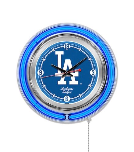 Los Angeles Dodgers Neon Clock 15