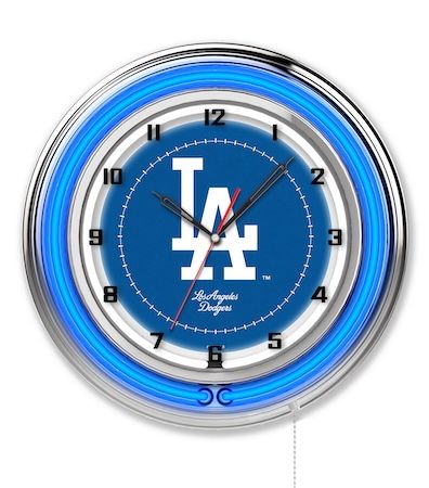 Los Angeles Dodgers Neon Clock 19
