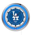 Los Angeles Dodgers Neon Clock 19