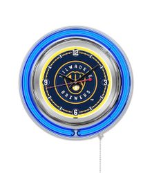 Milwaukee Brewers Neon Clock 15