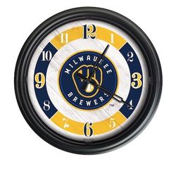 Milwaukee Brewers Outdoor LED Clock