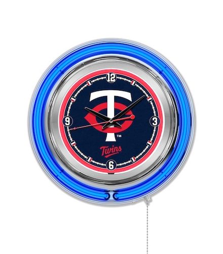 Minnesota Twins Neon Clock 15