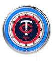 Minnesota Twins Neon Clock 19