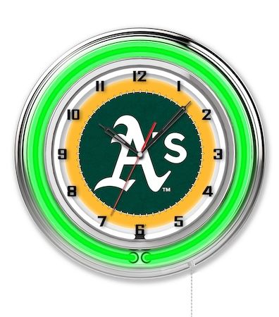 Oakland Athletics Neon Clock 19