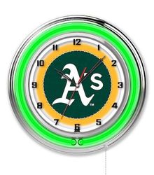 Oakland Athletics Neon Clock 19