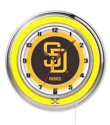 San Diego Padres Neon Clock 19