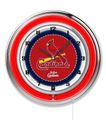 St Louis Cardinals Neon Clock 19