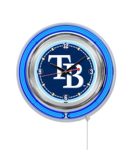 Tampa Bay Rays Neon Clock 15