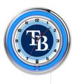 Tampa Bay Rays Neon Clock 19