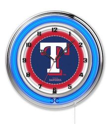 Texas Rangers Neon Clock 19