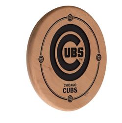 Chicago Cubs Laser Engraved Solid Wood Sign