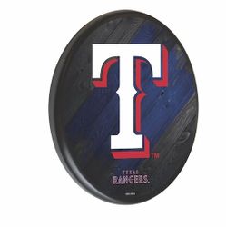 Texas Rangers Solid Wood Sign