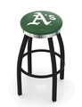 Oakland Athletics Chrome Ring Swivel Stool