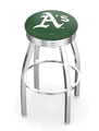 Oakland Athletics Chrome Diner Swivel Stool