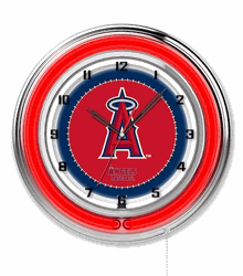 Los Angeles Angels Neon Clock 19
