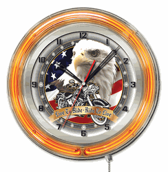 Live to Ride Neon Clock 19