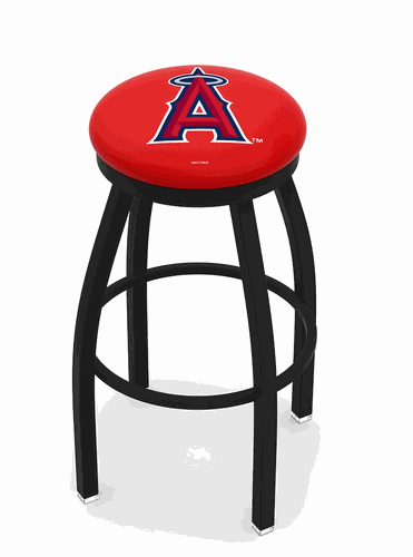 Los Angeles Angels Black Ring Swivel Stool