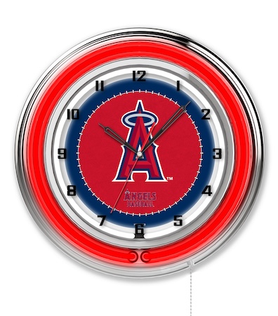Los Angeles Angels Neon Clock 19