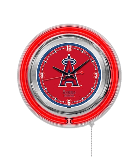 Los Angeles Angels Neon Clock 15